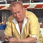 Actor Gert Fröbe as Auric Goldfinger.