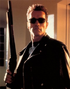 Arnold Schwarzenegger as the Terminator